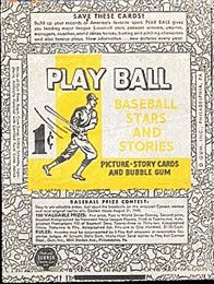 1940 Play Ball Yellow
